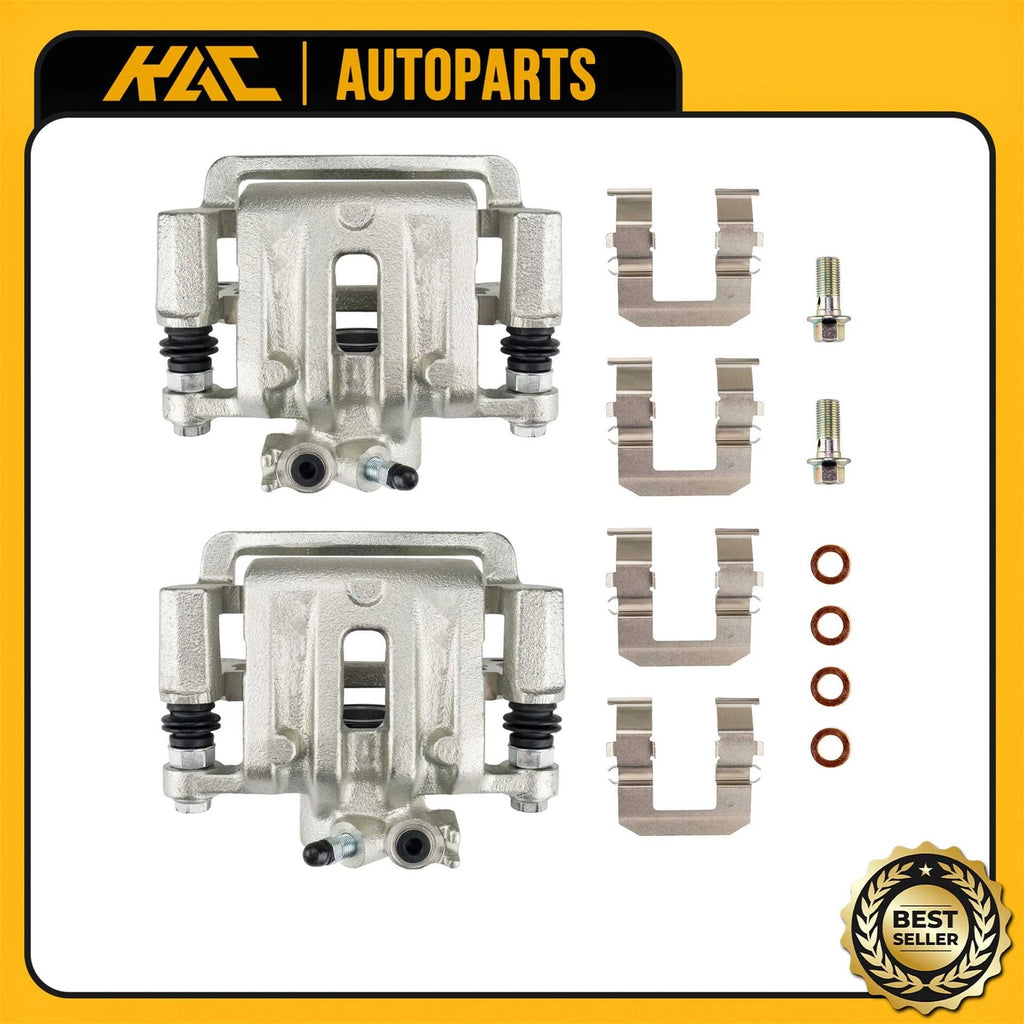 2x Rear Brake Caliper w/Bracket for Chevrolet Equinox (2007–2017)