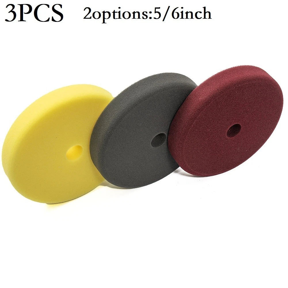 3pcs Foam Polishing Buffing Pads for Car Waxing (7in)