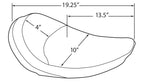 Wide Solo Seat for Harley FX FL (1958–1984) - Smooth Finish