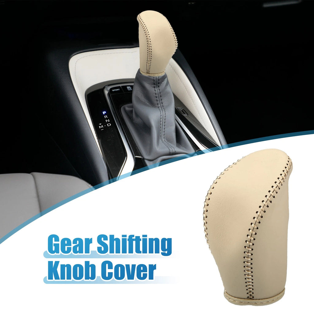 Gear Shifting Knob Cover for Nissan Altima (2013–2018) Faux Leather Yellow