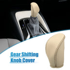 Gear Shifting Knob Cover for Nissan Altima (2013–2018) Faux Leather Yellow