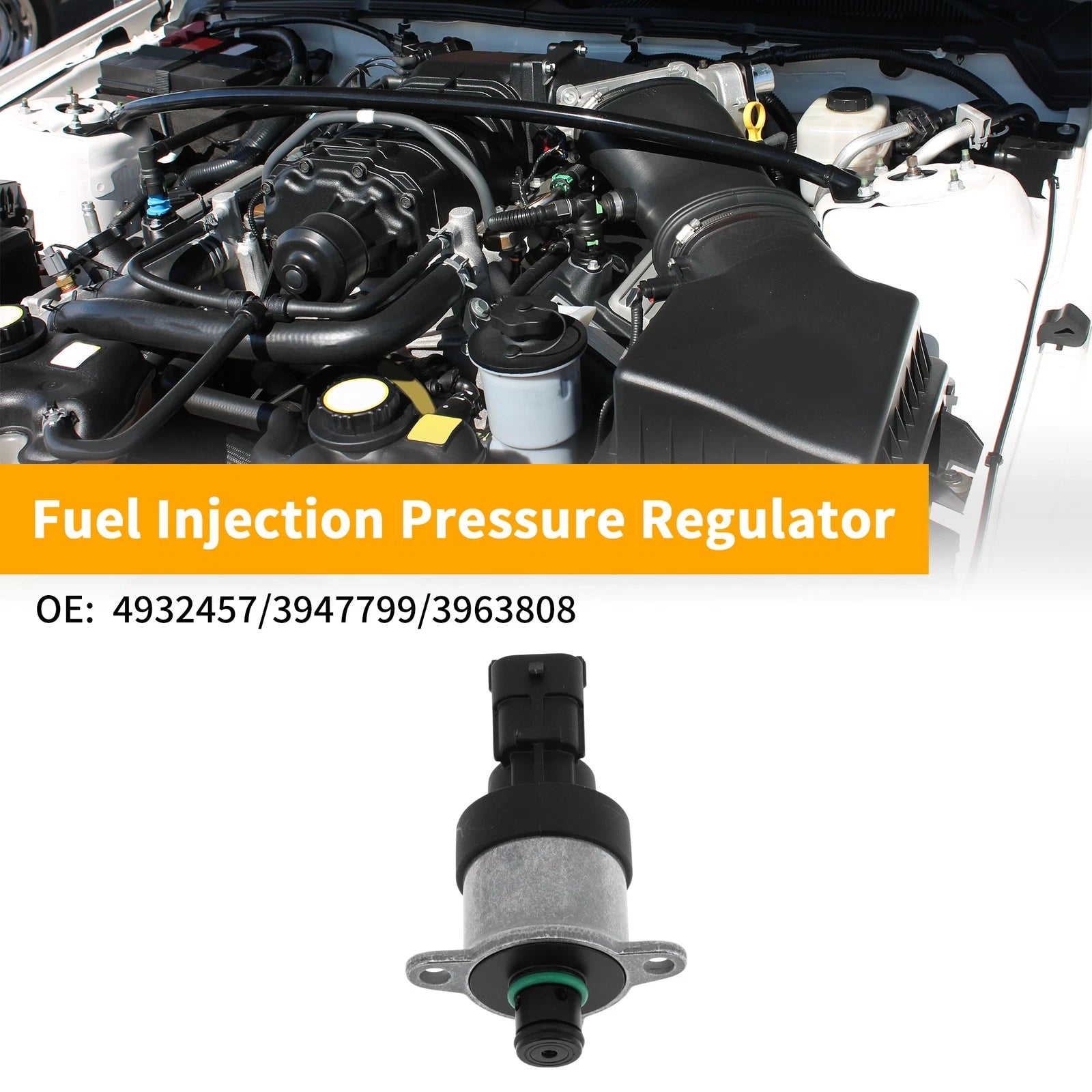 Fuel Pressure Regulator for Dodge Ram 2500 (2003–2007) No. 4932457 Metal