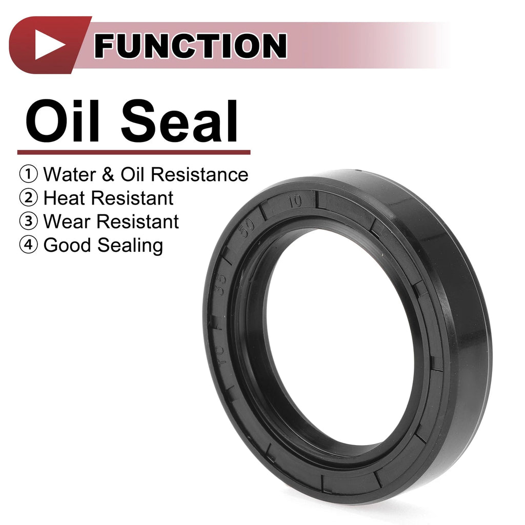 Set of 5 Rotary Shaft Oil Seals for Various Models (35x50x10mm, Nitrile)