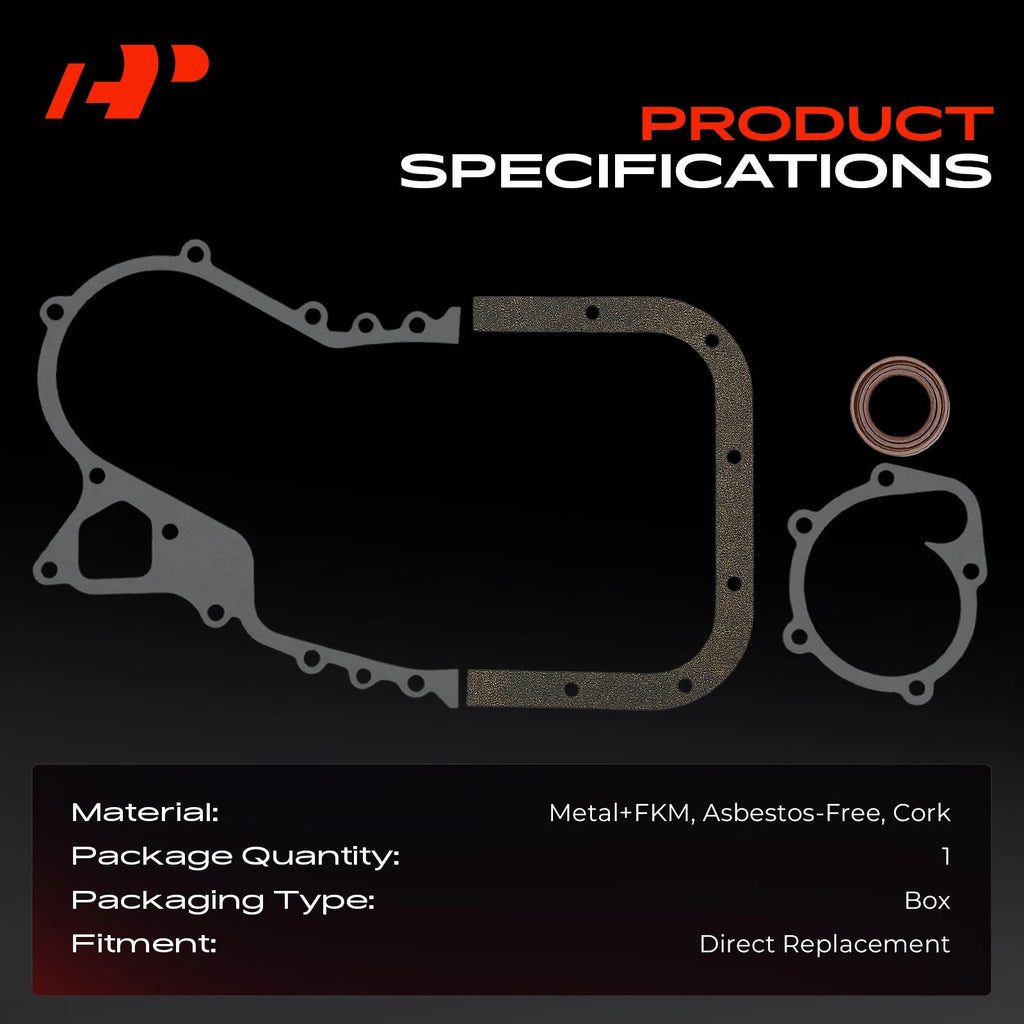 Engine Timing Cover Gasket Set for Toyota Corolla Carina (1971–1982)