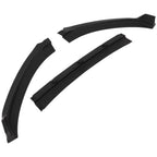 Matte Black 3PC Front Bumper Lip Spoiler for Hyundai Elantra (2017–2018)