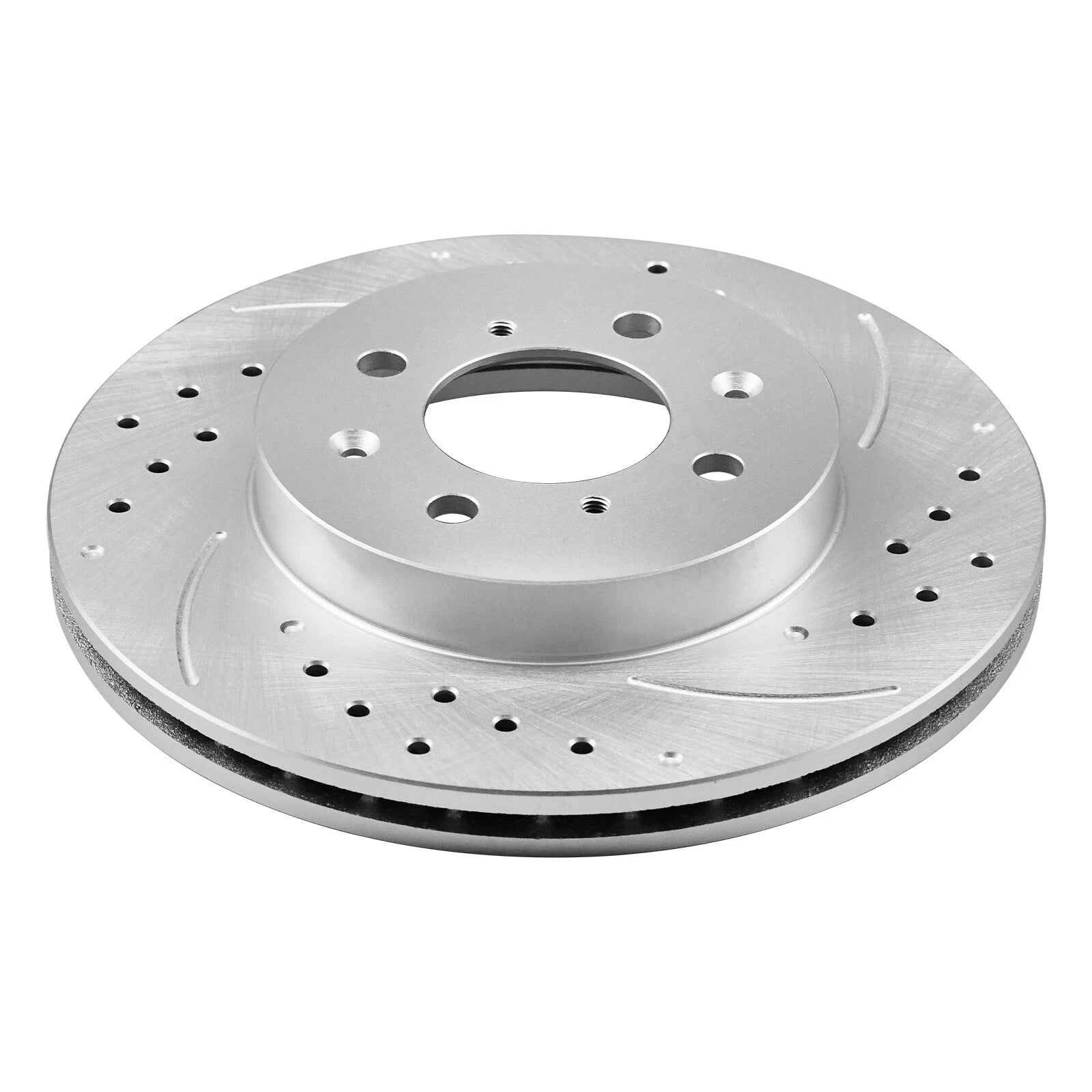 Front Drilled Rotors & Ceramic Brake Pads for Nissan Versa Note (2012–2019)