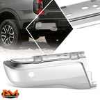 Rear Left Bumper End Cap for Ford Ranger (2019–2023) w/ Parking Sensor Holes Chrome