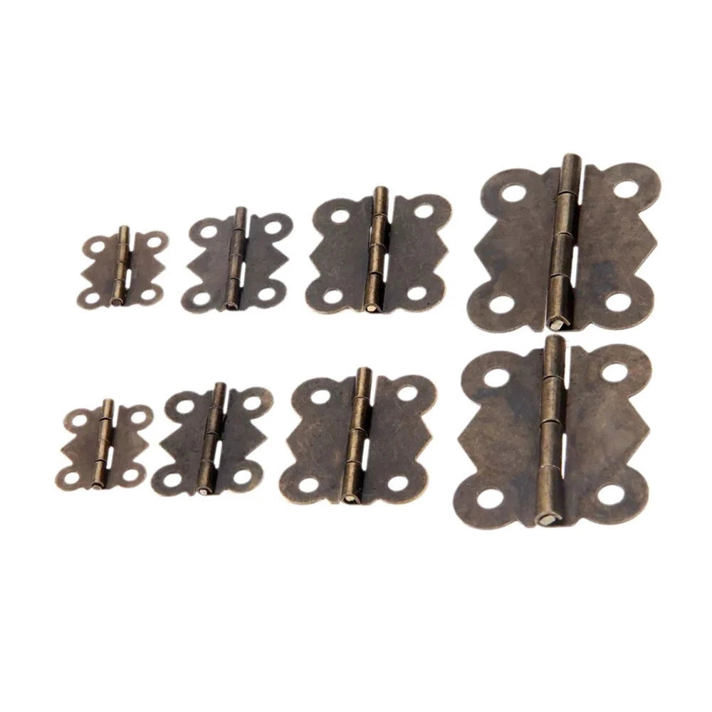 10pcs Antique Bronze Butterfly Hinges for Jewelry Box Cabinet Door