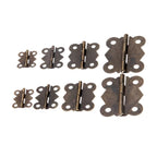 10pcs Antique Bronze Butterfly Hinges for Jewelry Box Cabinet Door
