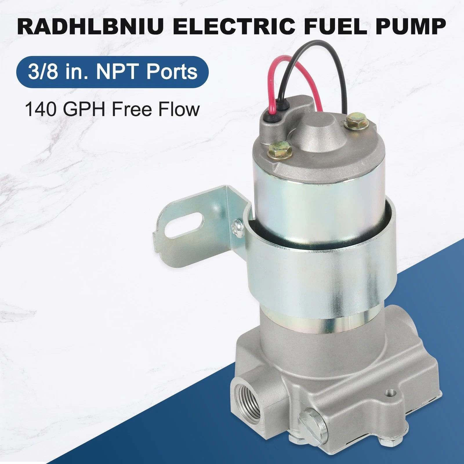 Electric Fuel Pump for Carbureted Vehicles (14 PSI, 140 GPH)
