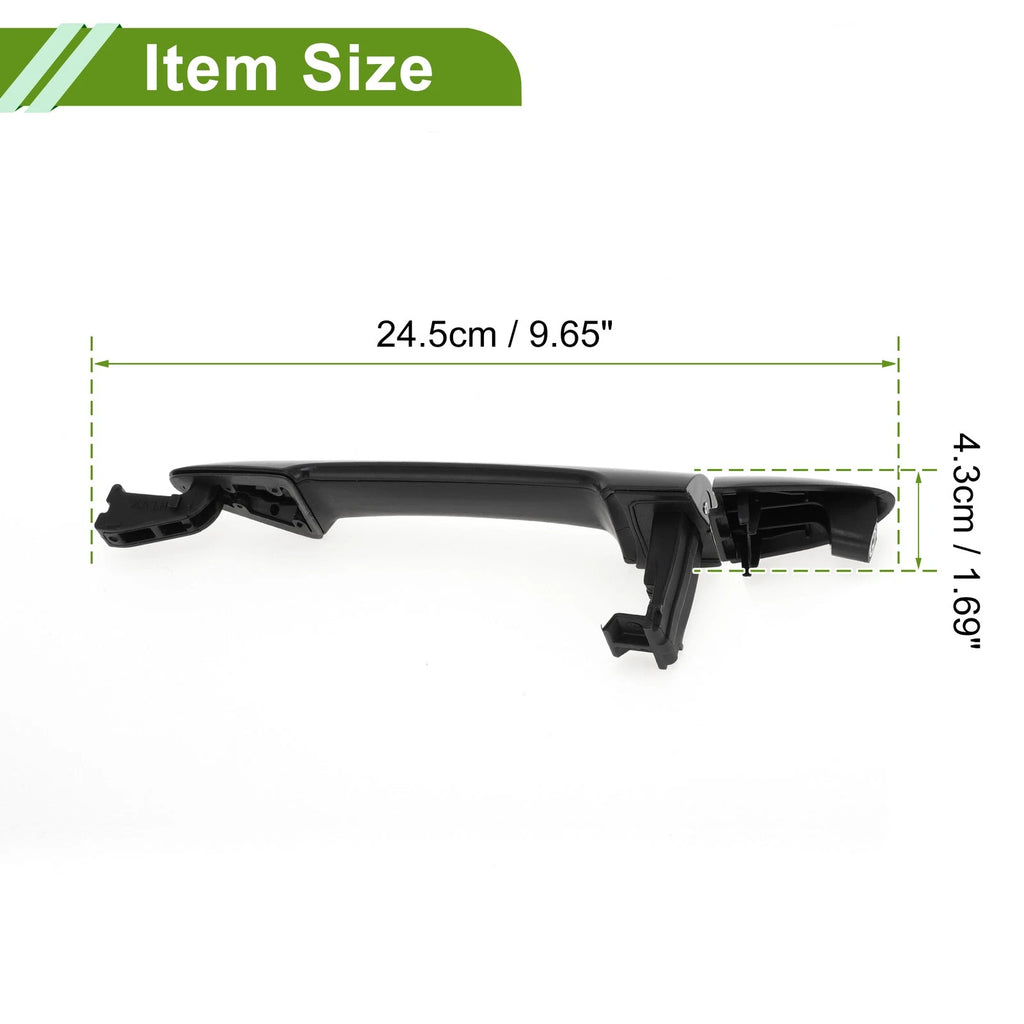 Exterior Door Handle for Kia Picanto (2011–2016) Black Rear Left