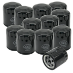 12X Black Oil Filters for S&S Cycle Sportster/Evolution Models