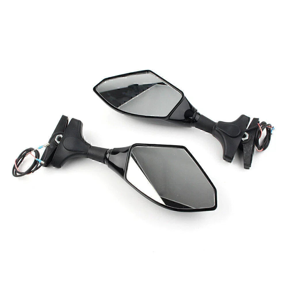 LED Turn Signal Rearview Mirrors for Honda Kawasaki Yamaha YZF R6S (2006-2016)
