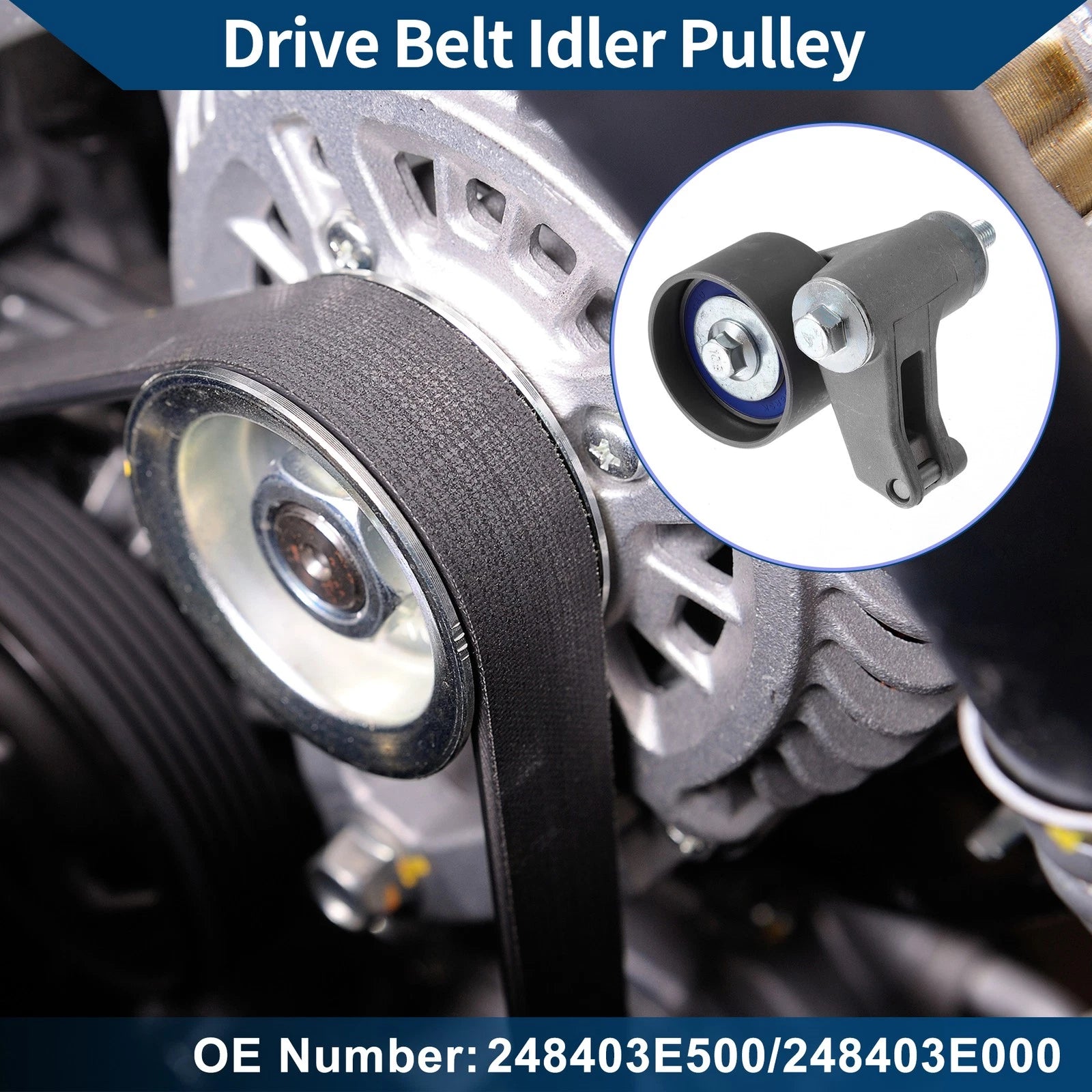 Drive Belt Idler Pulley for Honda Passport (1998–2002) No. 248403E500
