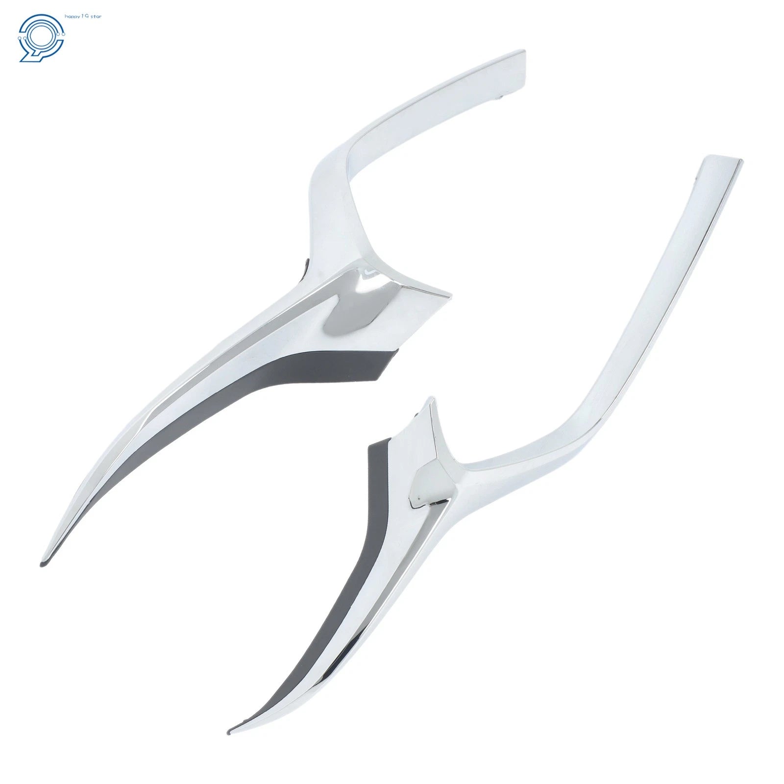 Set of 2 Chrome Front Bumper Grille Trims for Mazda 3 (2019–2023)