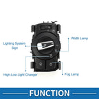 Headlight Switch No. 61319169405 for BMW 128i (2008–2013) Plastic Black