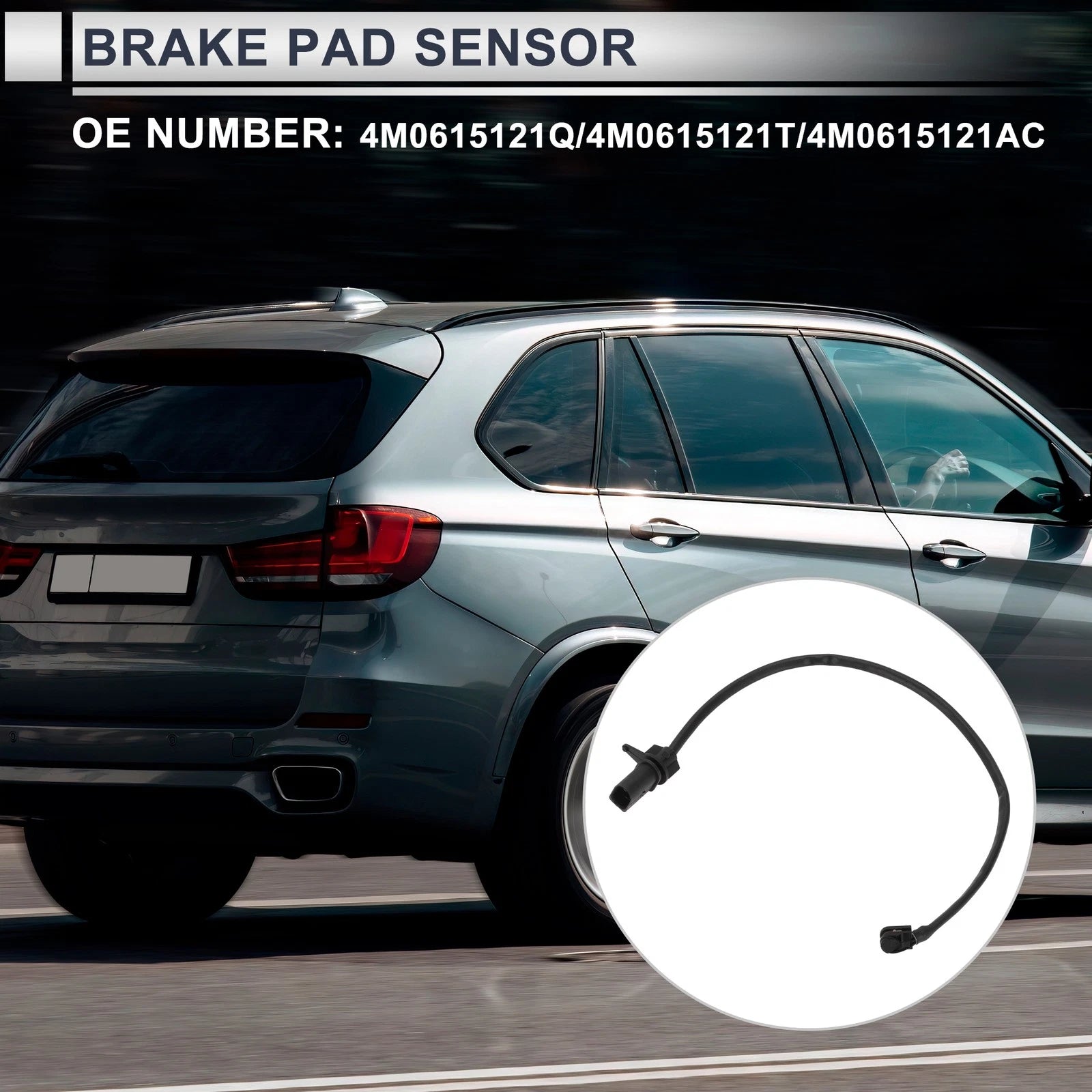 1pc Brake Pad Wear Sensor for Audi A4 B9 (2019–2023) No. 4M0615121Q