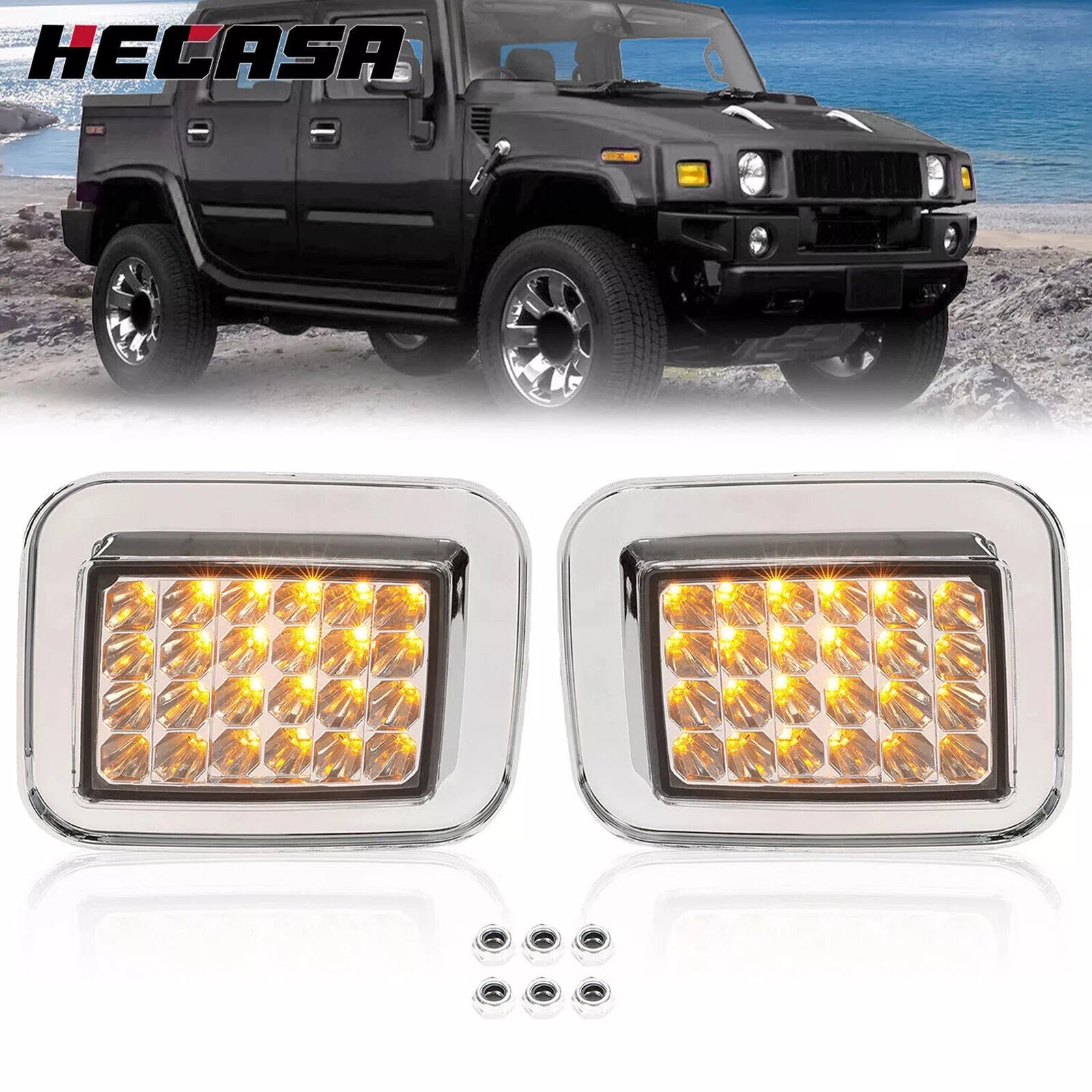 LED Corner Signal Lights for Hummer H2 (2003–2009)
