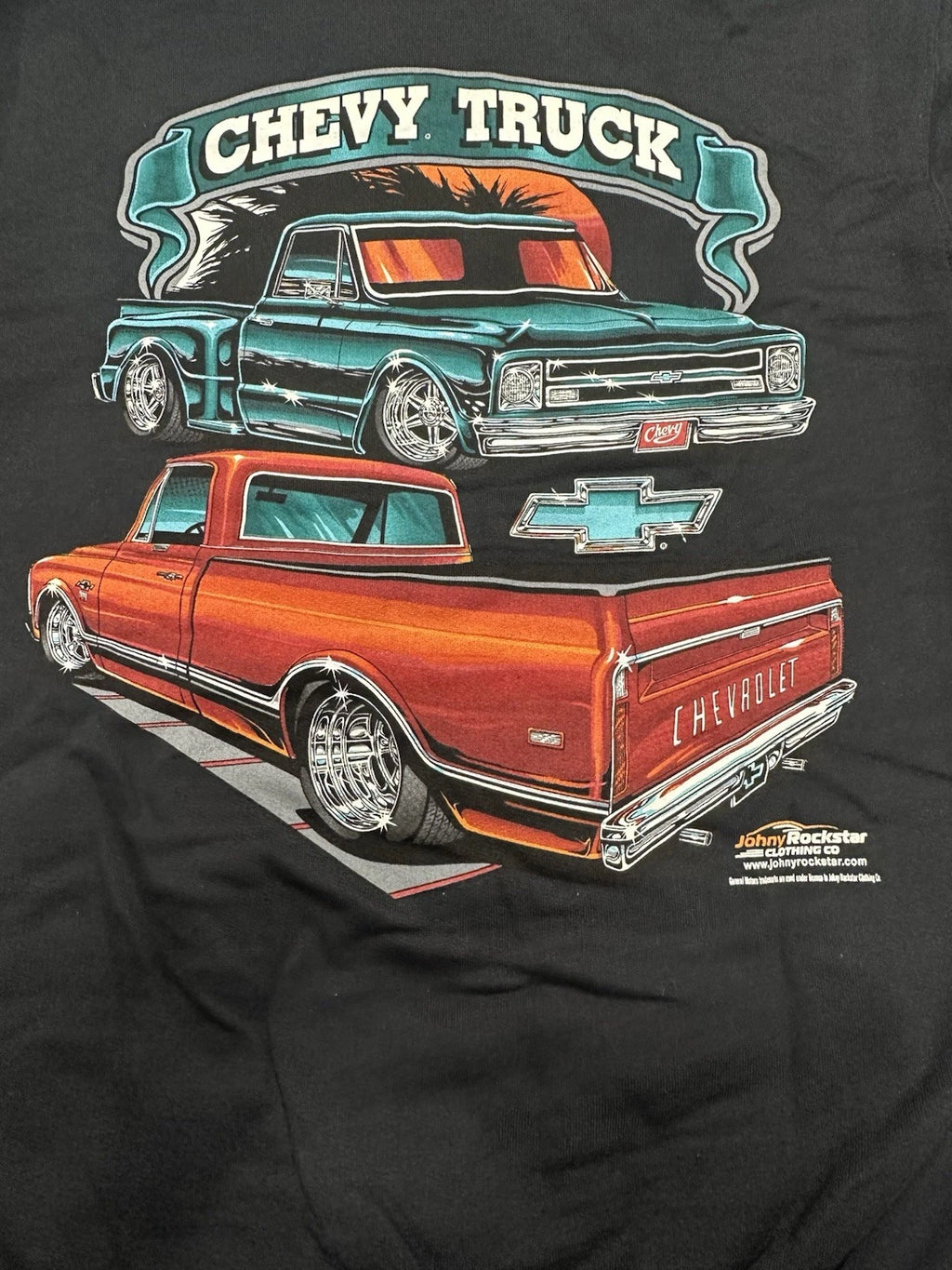 1967–1972 Chevy C10 Pickup Hoodie Replacement Black Licensed Design