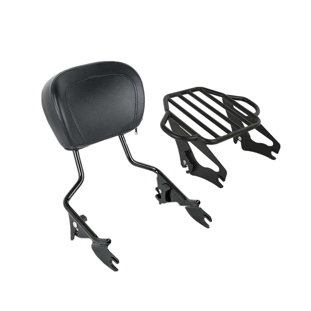 Sissy Bar Backrest Luggage Rack Docking Kit for Harley Touring (2014–2025)