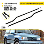 Weatherstrip Door Belt Outer LH+RH for Chevy Tracker/Suzuki Sidekick (1989–1998)