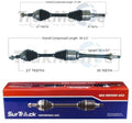 Set of 2 Front CV Axle Shafts for Ford Lincoln MKZ (2013–2018)