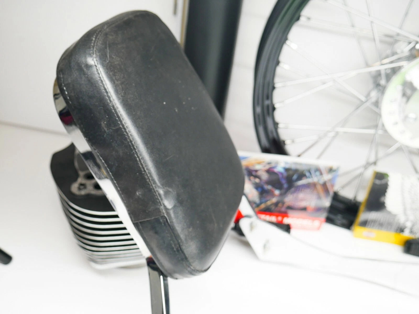 Sissy Bar Back Seat and Backrest Pad for Harley Davidson (Rigid Mount)