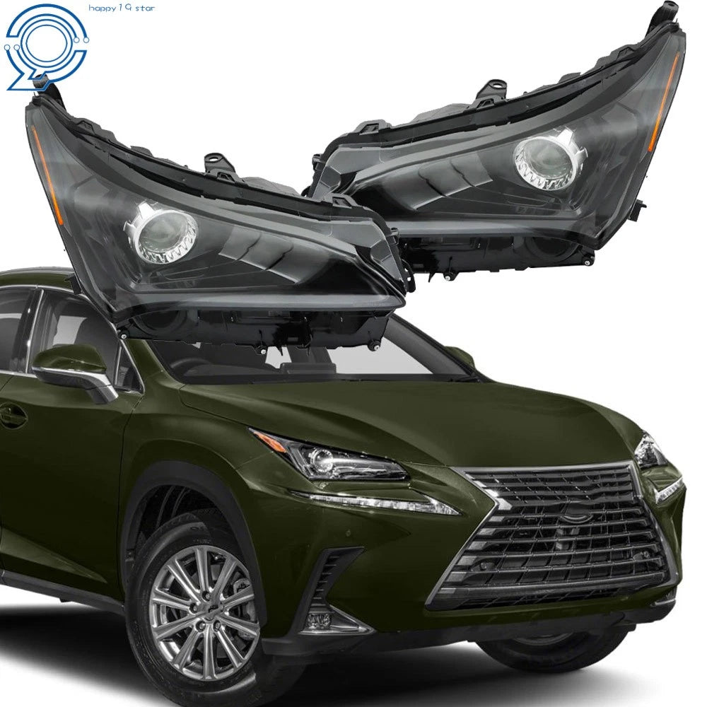 Set of 2 Full LED Headlights for Lexus NX200t NX300 NX300h (2018–2021)