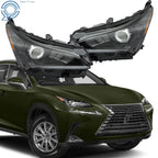 Set of 2 Full LED Headlights for Lexus NX200t NX300 NX300h (2018–2021)