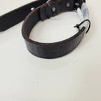 Medium Black Leather Dog Collar for Harley-Davidson (MPC200-08-M)