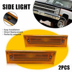 2X Side Marker Lights for Chevy C10 C20 C30 K10 GMC C1500 (1981–1991) EXV