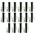 Set of 16 NGK Ruthenium HX Spark Plugs & Coil Boots for Charger Commander (N/A)