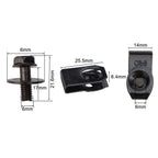 Body Bumper U-Nuts Clip Kit for Splash Shield (2010–2023)