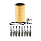 Wix Engine Oil Filter & Denso Spark Plug Kit for Mercedes C215 CL55 AMG (2000–2006)