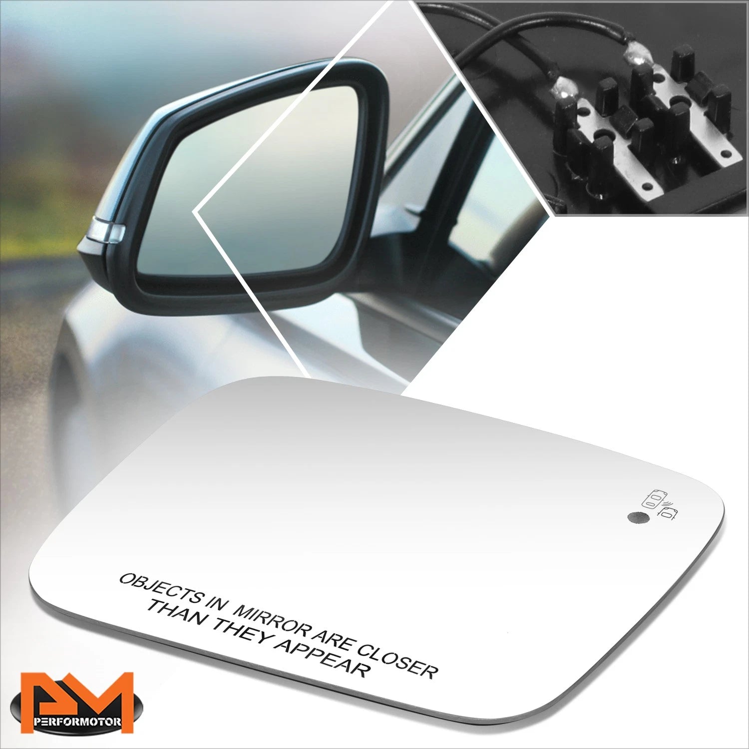OE Style Convex Mirror Glass for Jeep Renegade (2015–2018) w/Blind Spot