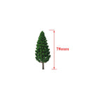 50pcs 3.07" Pine Trees for Train Railway Park Landscape Scenery