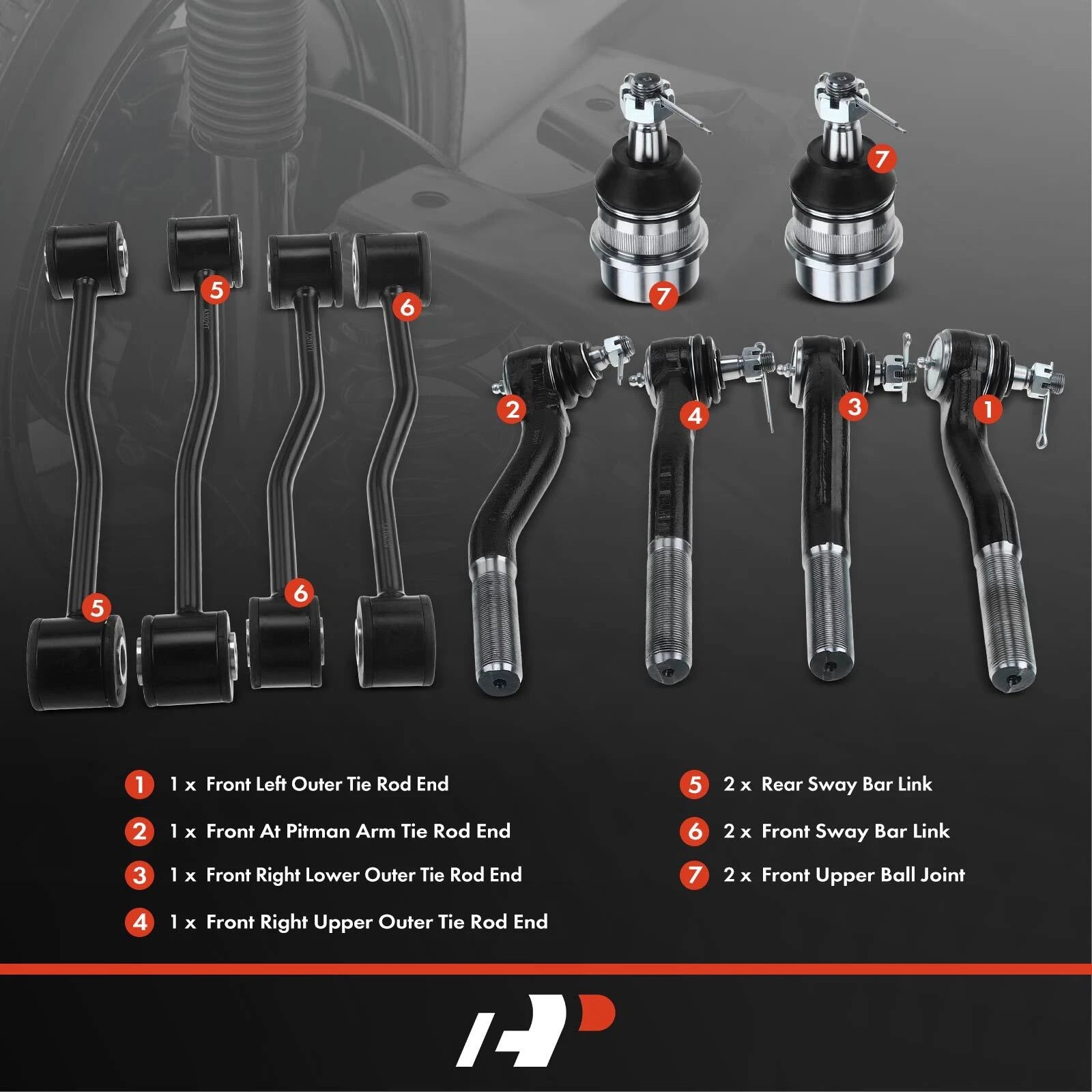 10x Front Sway Bar Link for Jeep Grand Cherokee (1999–2004)