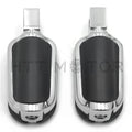 Slipstream Chrome Footpegs for Suzuki Boulevard M95, Marauder 1600 (2005–2009)