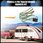 Set of 4-Pin Trailer Wiring Harness Kit for Chevrolet Equinox (2010–2017)
