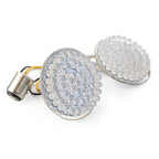 2" 1157 Rear LED Turn Signal Light Inserts for Harley Dyna Fat Boy