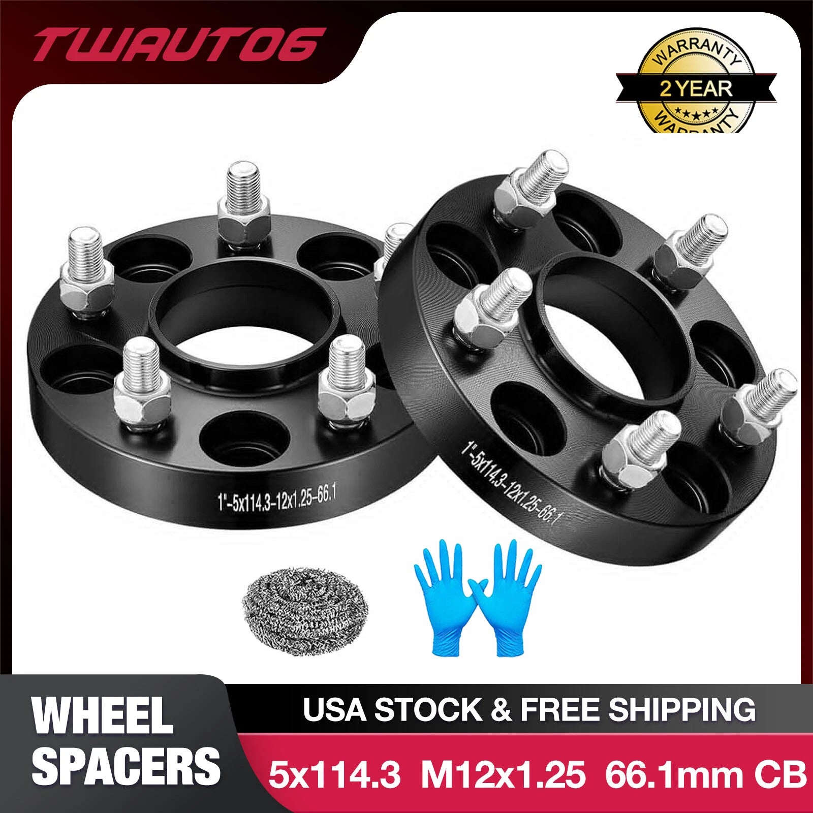 1" 25mm Hubcentric Wheel Spacers for Nissan 350Z 370Z Infiniti (2003–2022)