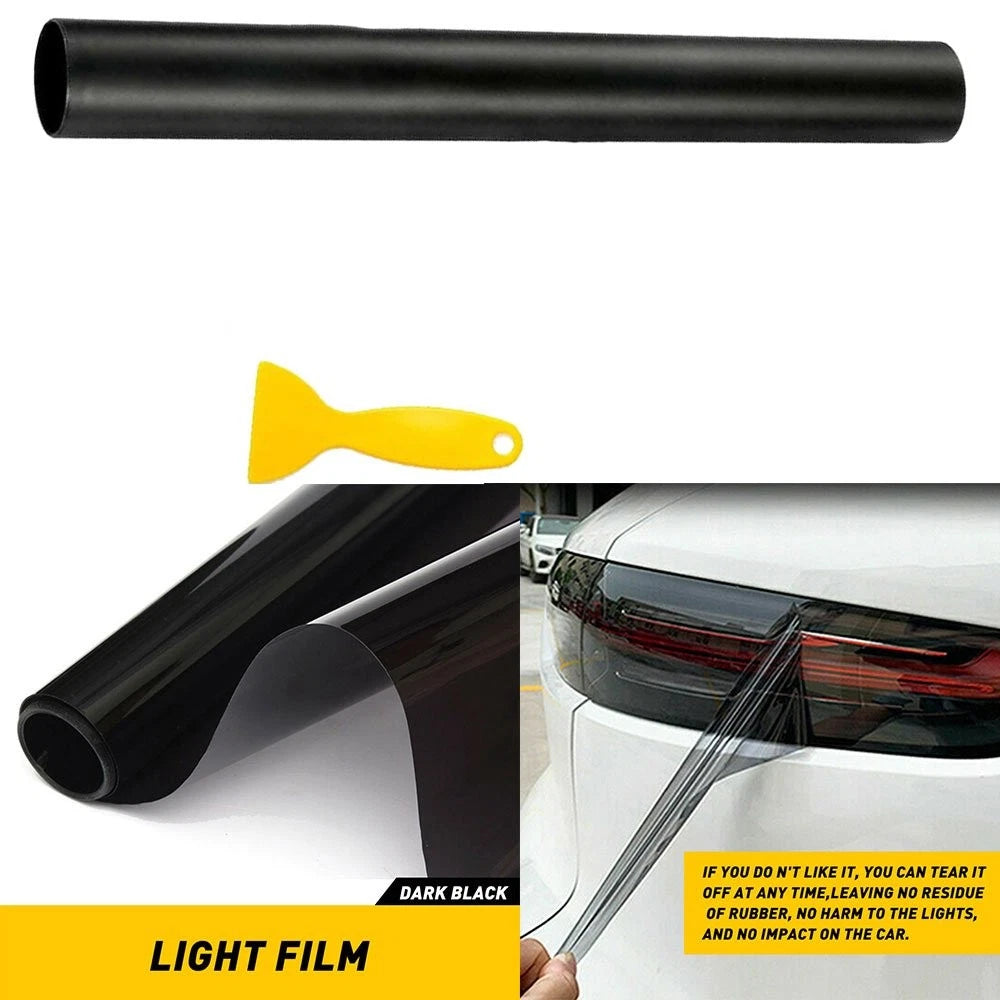 Vinyl Protection Film Smoke Tint Wrap for Headlight Taillight Fog Light (2010–2023)