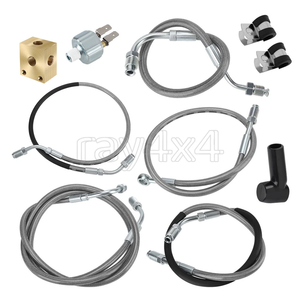 Brake Hose Lines Kit for Polaris Sportsman 335, 500 4X4, 6X6 (2000–2006)