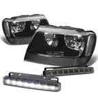 LED Fog Light Kit for Jeep Grand Cherokee (1999–2004) - Black Housing, Smoke