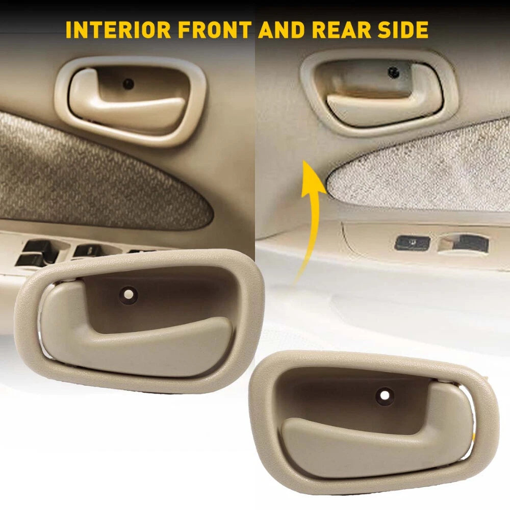 Set of 4 Beige Door Handles for Toyota Corolla (1998–2002)