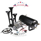 1.5G Train Horn Kit with Air Tank for Truck Car Semi (150psi)