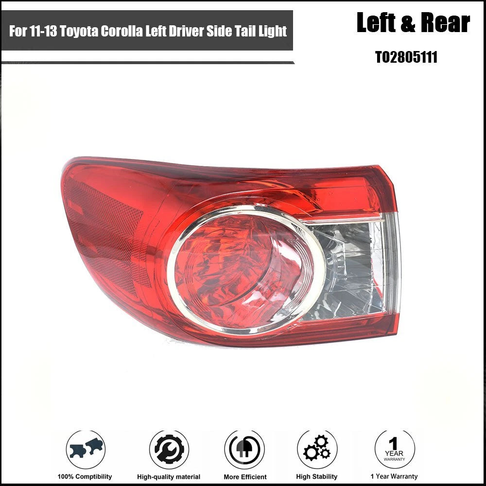 Rear Left Tail Lamp Assembly for Toyota Corolla (2011â2013)