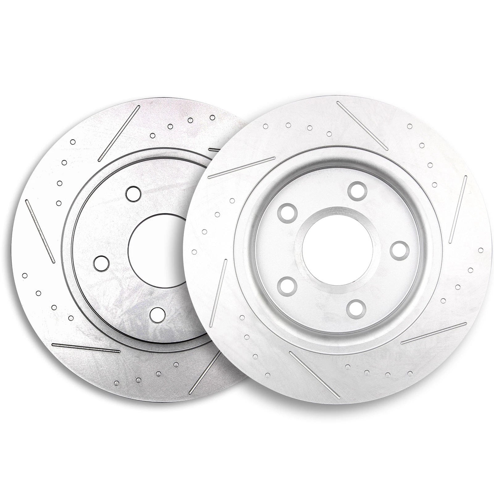 Set of 4 Rear Brake Ceramic Pads and Rotors for Dodge Grand Caravan, Journey, Town & Country