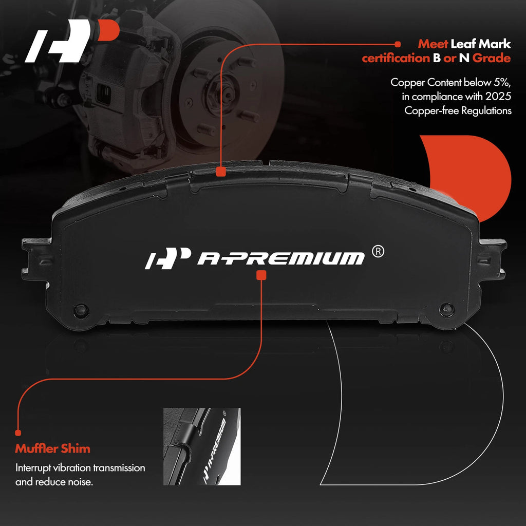 Front Disc Brake Rotor Pad Caliper Kit for Toyota Highlander Lexus (2015–2023)