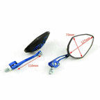 Universal 8mm 10mm Motorcycle Rear View Side Mirrors Bl T9
